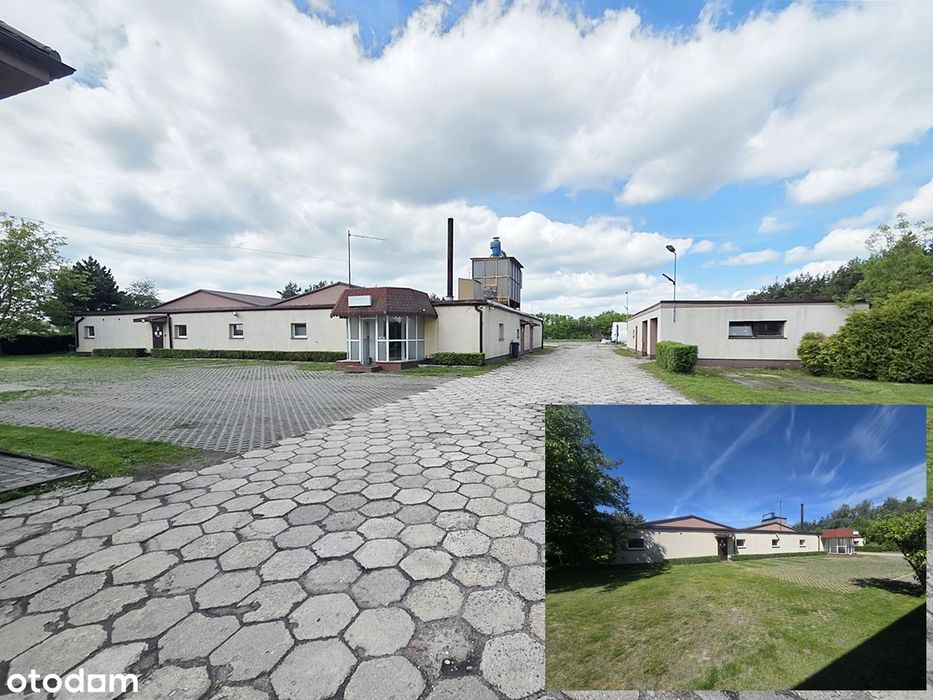 Hala Usługowo-Produkcyjna + Dom + Działka 1,01Ha