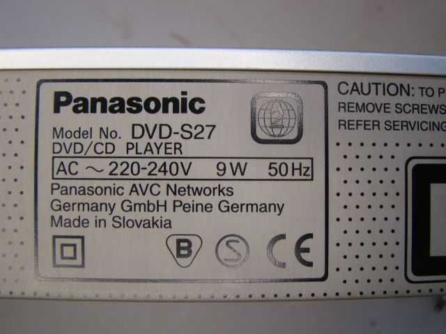 odtwarzacz CD PANASONIC DVD-S27