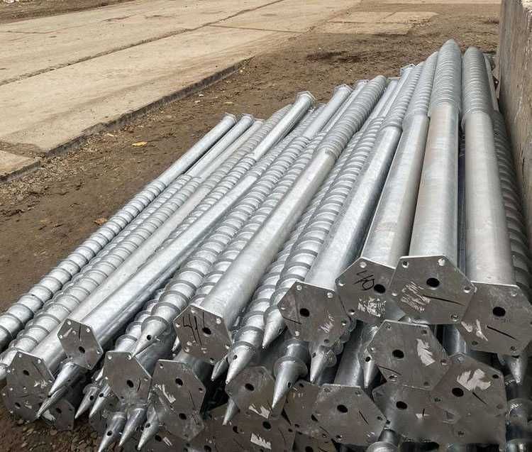 Сваи, палі, геошуруп, винтові, сваї, наконечники