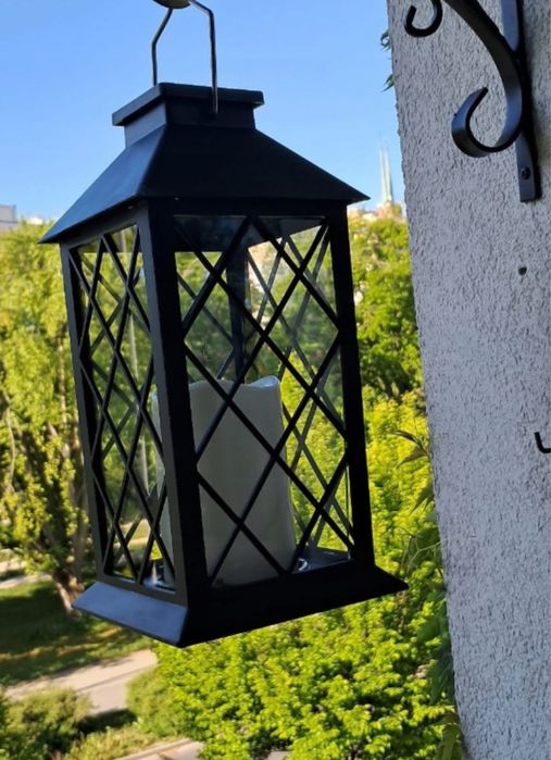 Lampa solarna lampion oświetlenie ogrodowe dekoracja