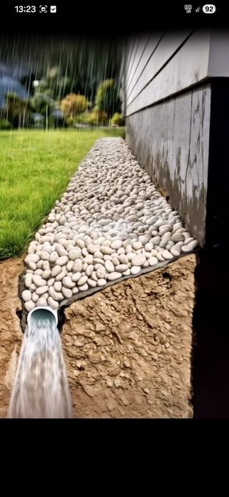 Koparka minikoparka przyłącza wodno-kanalizacyjne izolacje odwodnienia