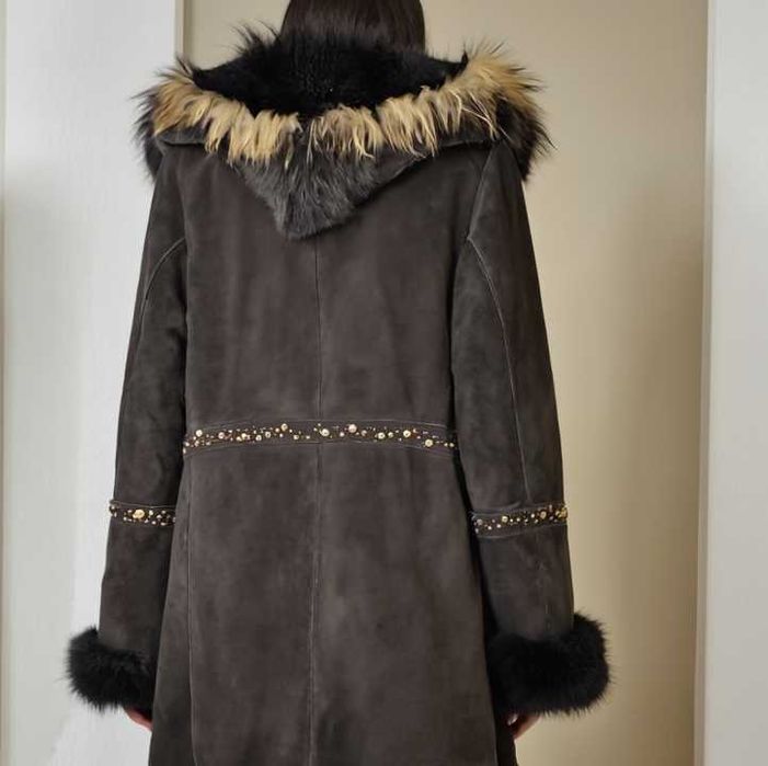 Тепла дублянка з чорнобурки