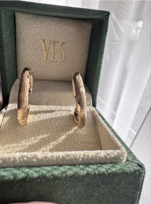 Złote kolczyki 585 14k sliczne