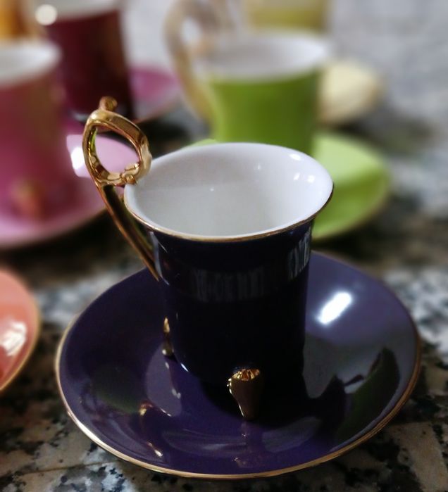 Conjunto de 6 chávenas de café