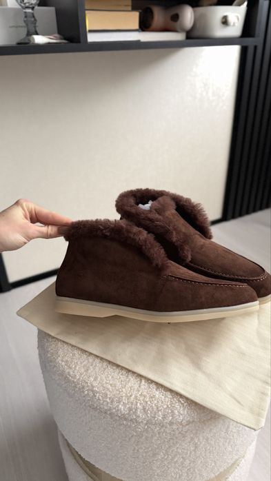 Лофери замшеві з хутром