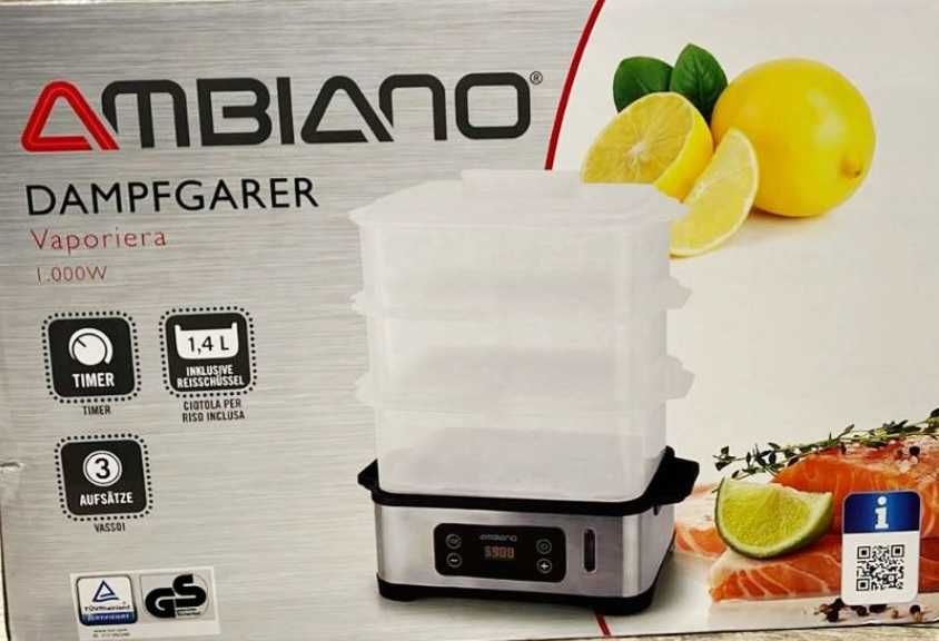 Пароварка Ambiano 1000W Германия Новая