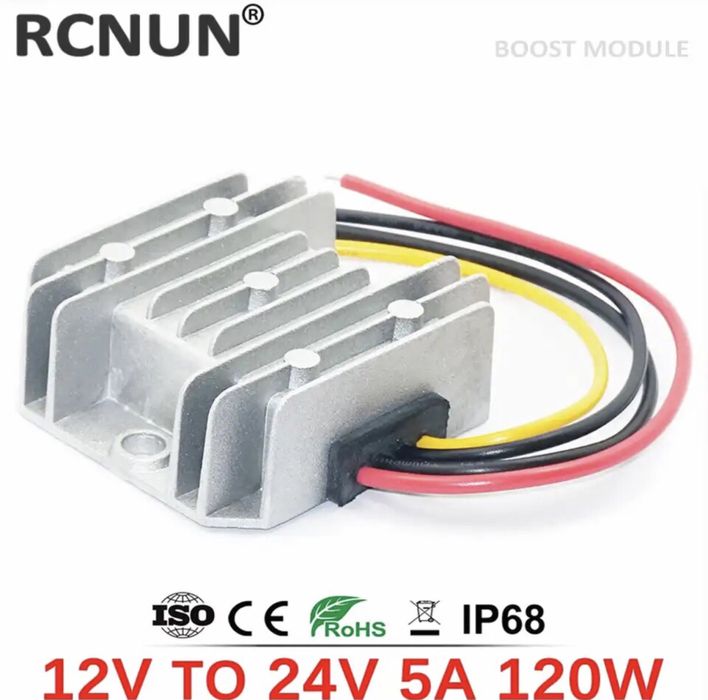 Преобразователь с 12v на 24v 5/10/15/20/25A повышающий модуль для реб