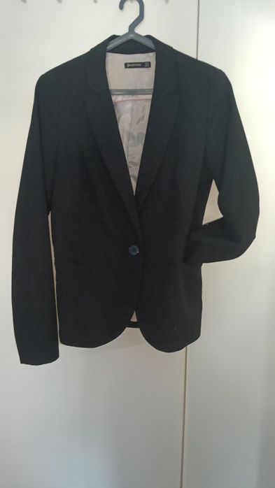 Blazer sra de cor preta
