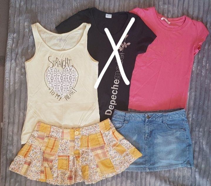 Zestaw PAKA komplet, terranova, newyorker, C&A, kurtka, spódniczka