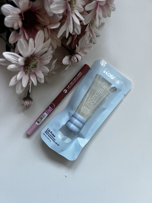 Lip combo lip duo Sephora Kosas lip stain + błyszczyk lip plumper zestaw NOWY bundle