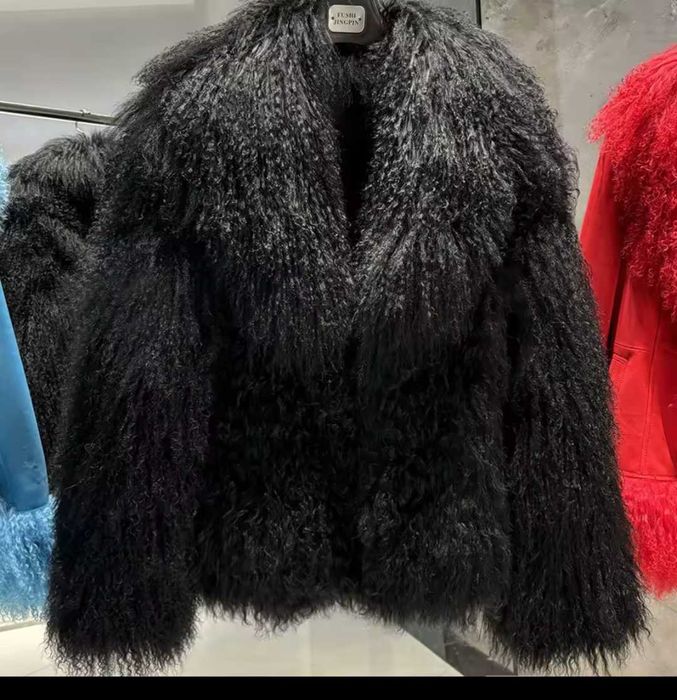 Lama naturalna futro kurtka