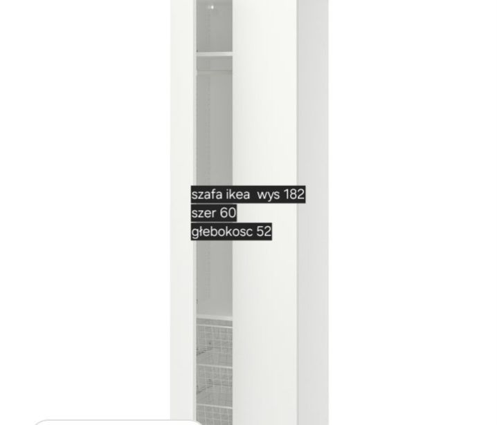 Szafa szerokość 60 ikea