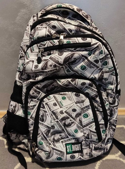 Plecak szkolny 4-komorowy ST.RIGHT BP-23 DOLLARS