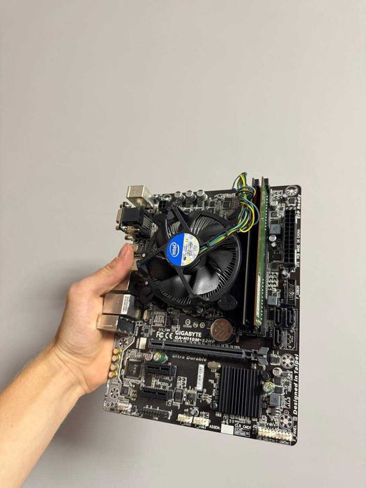 Комплект 1151 Gigabyte GA-H110M-S2HP/Celeron G3900/охолодження