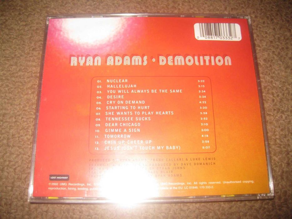 CD do Ryan Adams "Demolition"