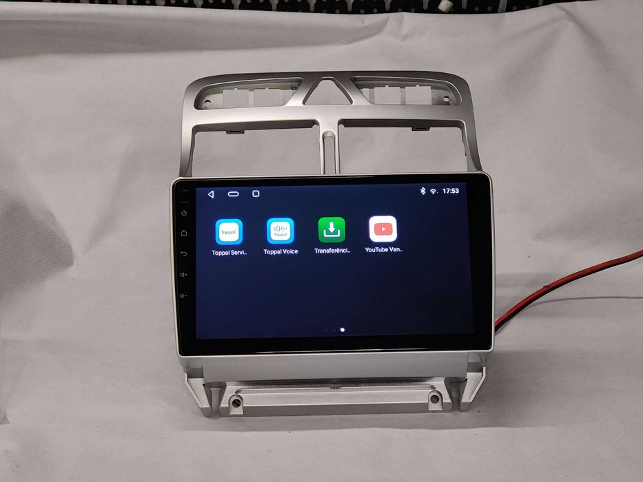 Rádio PEUGEOT 307 - Android 13  – 2 DIN GPS WIFI - Novo Garantia