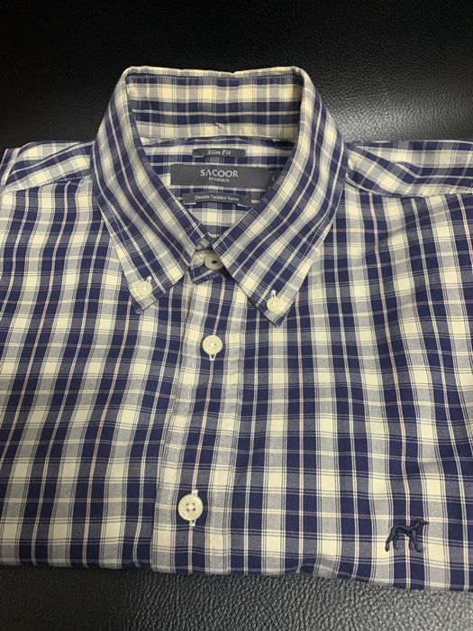 Camisa  homem  sacoor slim fit manga comprida