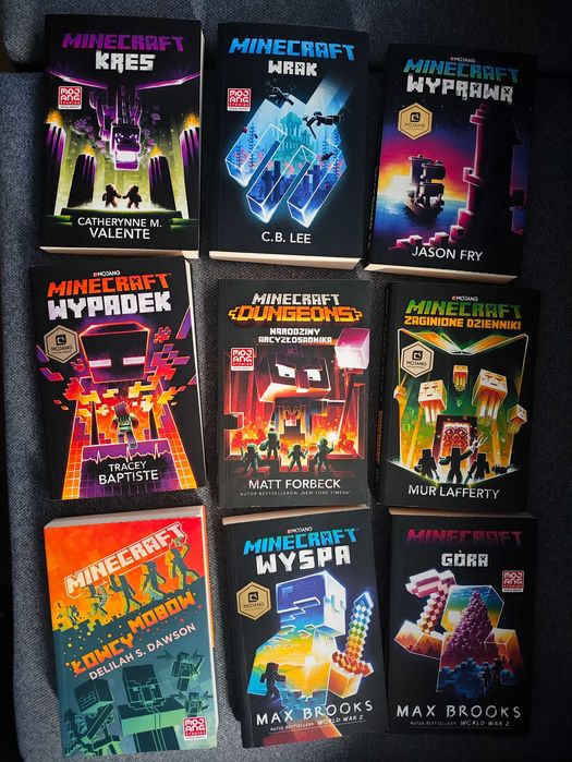 Powieści ze świata Minecraft (9 książek + 1 gratis)