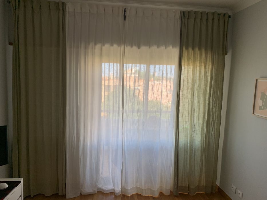 Cortinas verdes ikeia