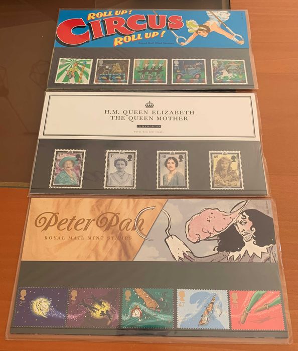 Selos Inglaterra - 9 series completas Royal Mail de 2002 (novos)
