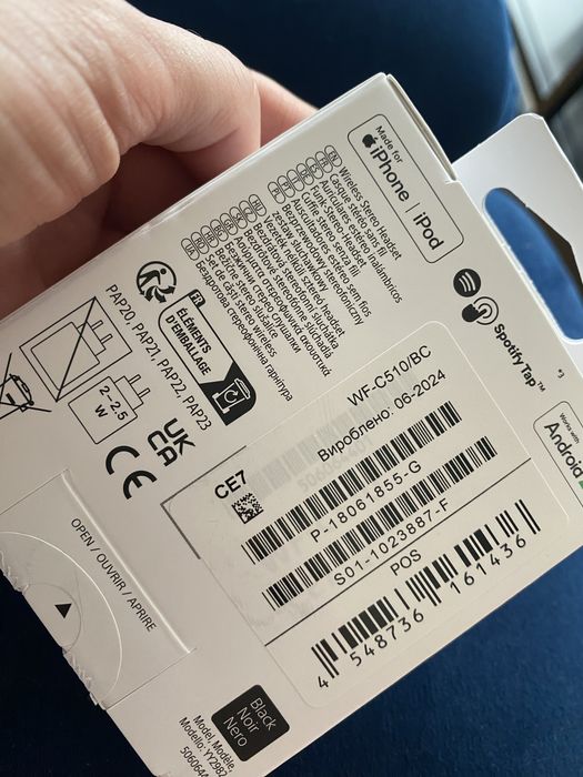 Słuchawki bezprzewodowe Sony WF-C510 wodoodporne czarne