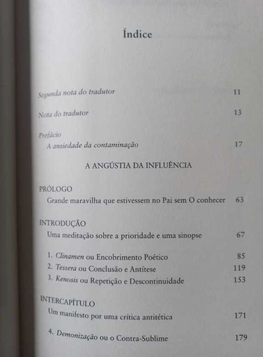 A Angústia da Influência; Uma Teoria da Poesia - Harold Bloom