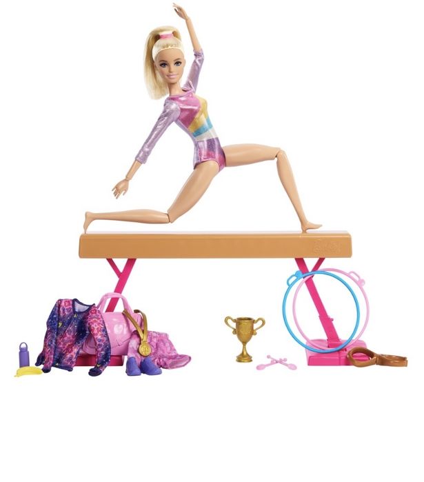Барбі Гімнастка Barbie тренування з гімнастики you can gym гімнастика