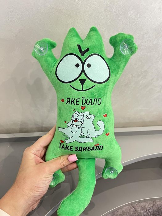 Котик іграшка на присосках