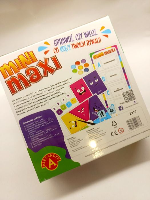 Mini Maxi light gra planszowa kart zabawy