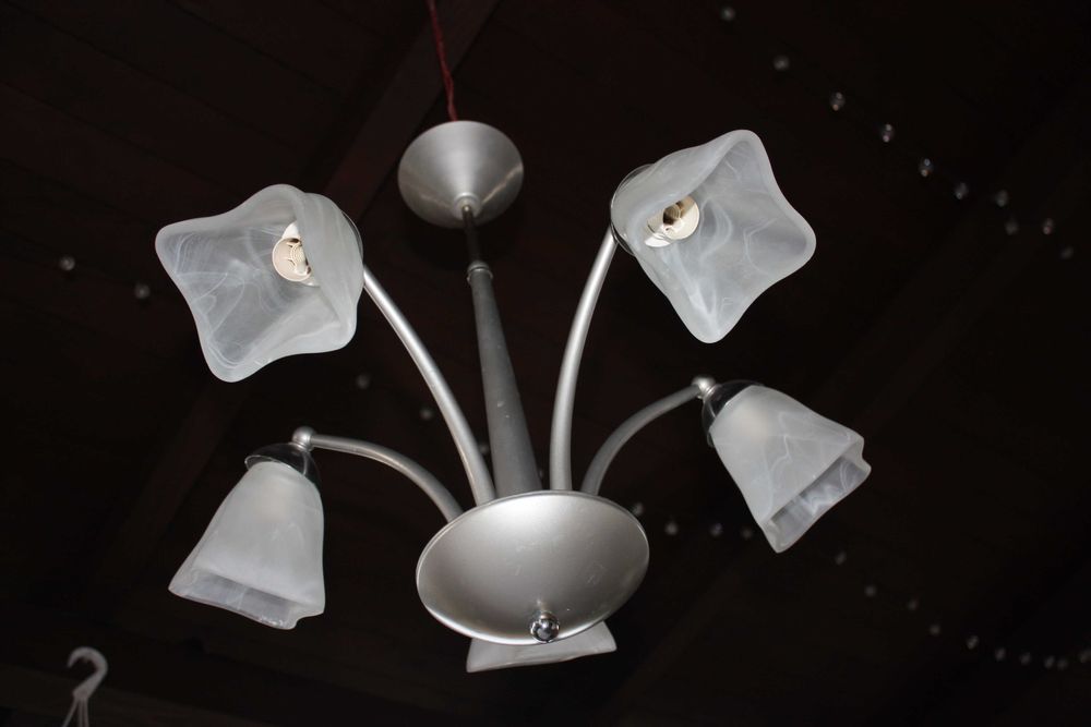 Lampa wisząca pięcioramienna E14