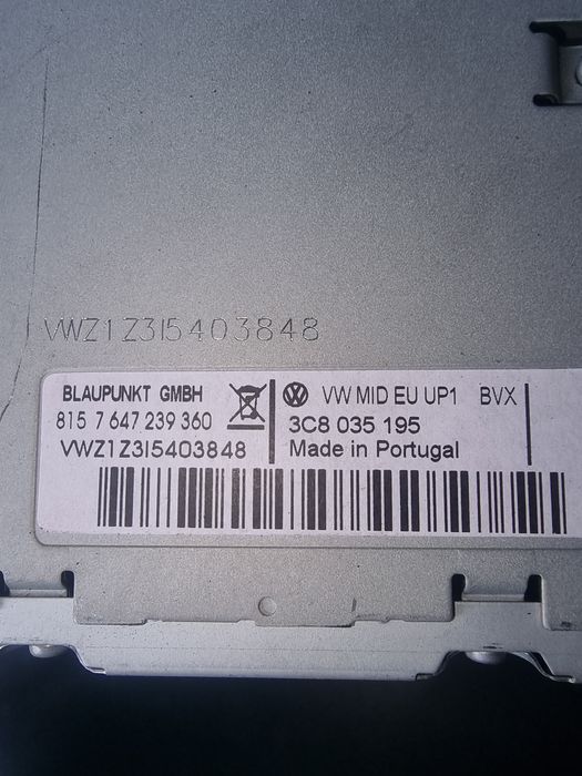 Rádio original Volkswagen Golf 6 1.6 tdi
