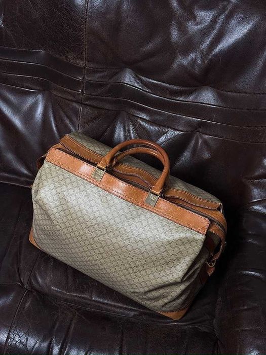 Torebka Skórzana Celine Paris Boston Bag Podróżna Monogram