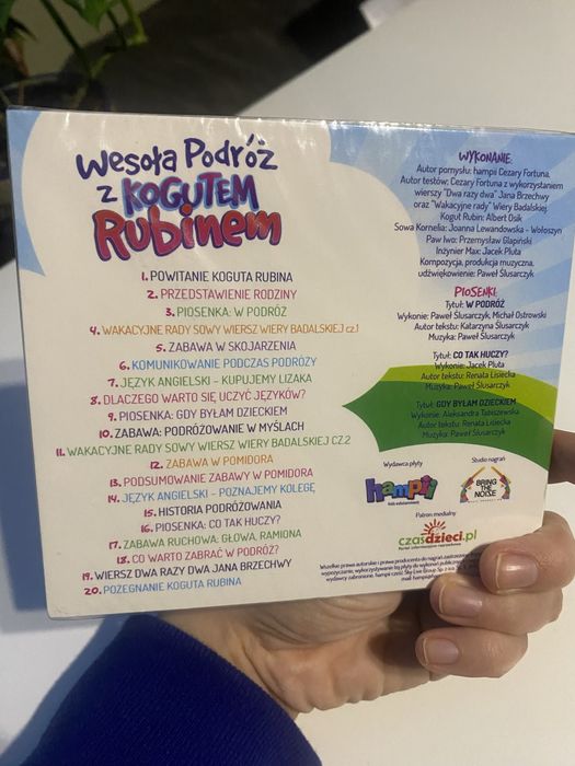 CD Wesoła Podróż z Kogutem Rubinem, piosenki dla dzieci