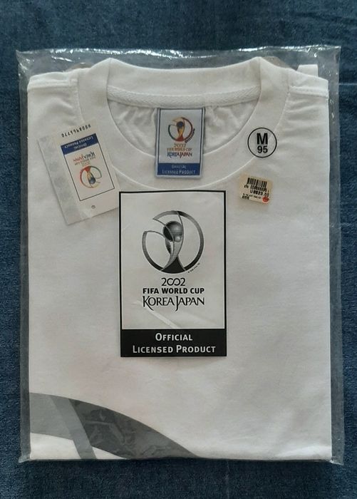 Tshirt oficial FIFA Campeonato Mundo Futebol Coreia Japão 2002 Nova M