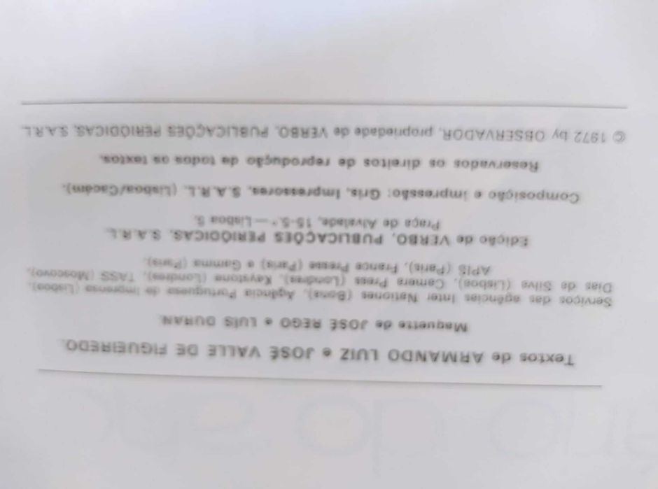 Observador, Diário do ano 1971