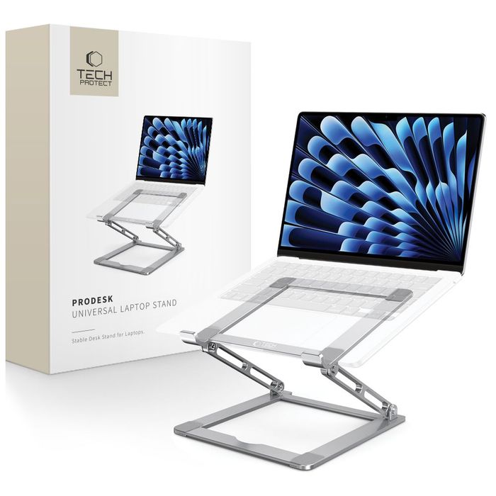 Podstawka Tech-Protect ULS400 uniwersalna rozkładana na laptop do 17 - szara