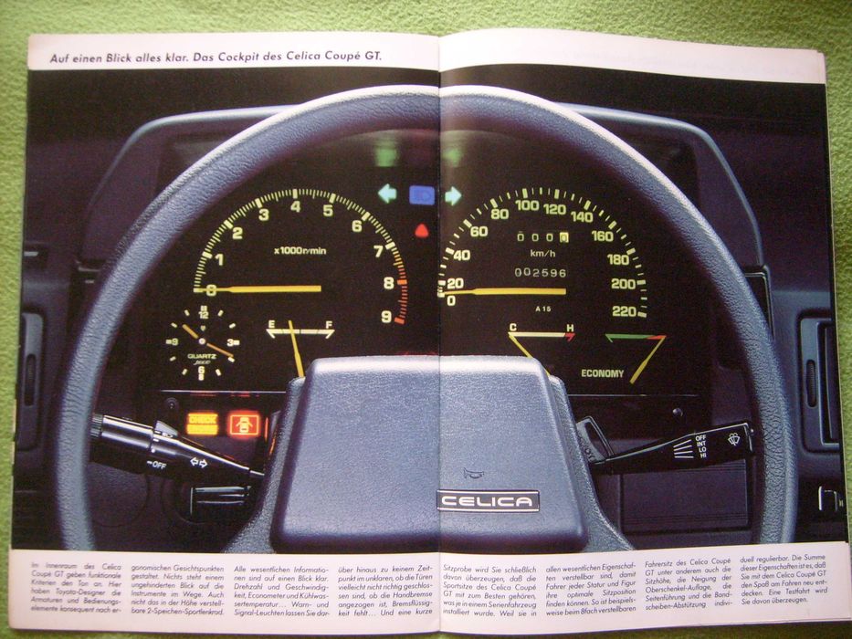 Toyota Celica 1984 - XT/ ST / GT / Supra - prospekt 28 str., stan BDB-