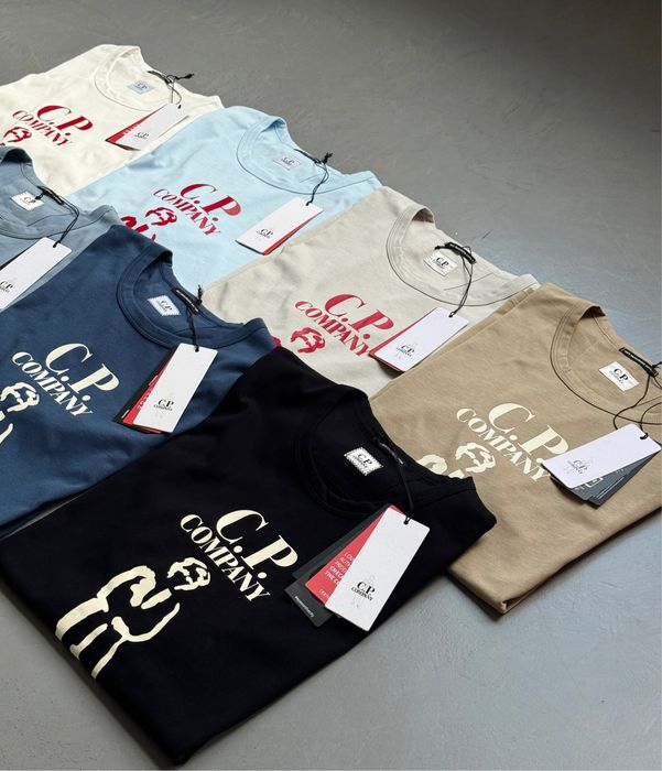 Футболка C.P. Company з великим лого (Без ПЕРЕДОПЛАТИ)