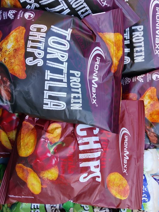 24 sztuki chipsy proteinowe+ostre mix