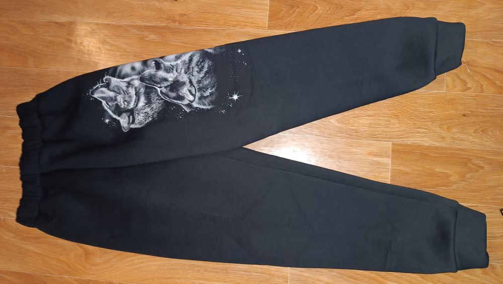 Теплі спортивні штани трьохнитка с начесом рост 134+140