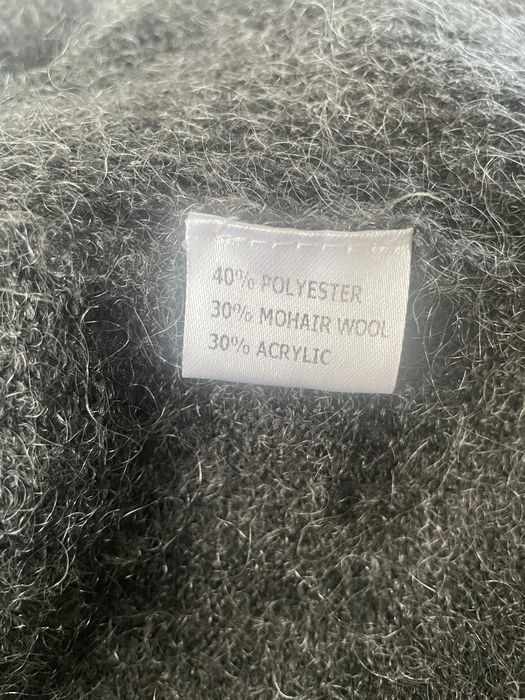 Grafitowy sweter z moherem M/L