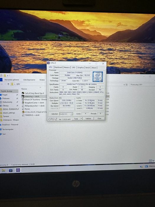 Hp Omen 17 GTX1060 16Gb I7 6700  SSD250gb