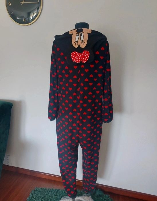 Kombinezon Mickey Mouse polarowy Disney Myszka Minnie serduszka S M