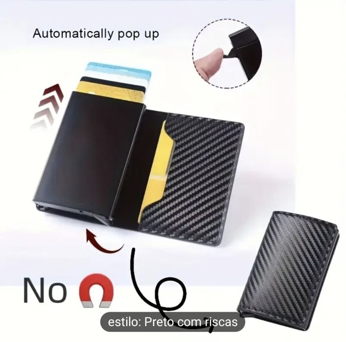 Carteira Porta-cartões pop up