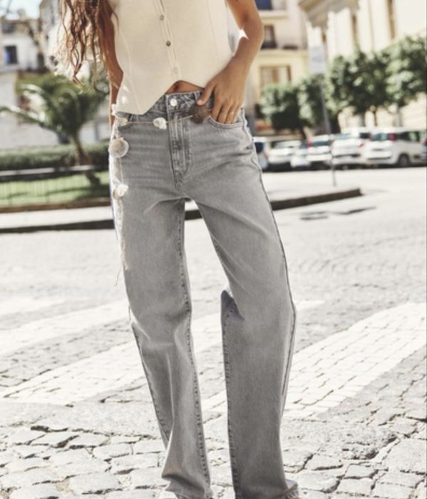 Сірі джинси Zara