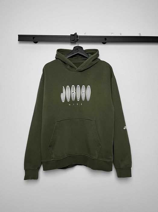 Zielona bluza z kapturem M Jordan