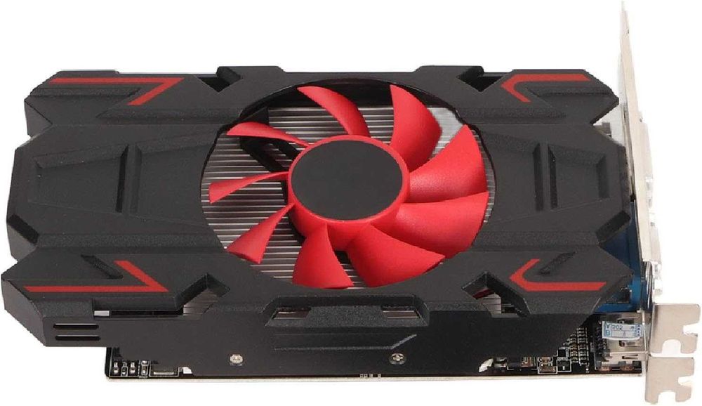 gráfica HD7670, DDR5 de 4 GB de 128 bits c/ ventilador de refrigeração