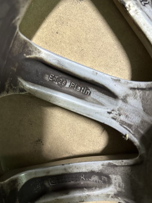 Диски 5-112 R17 7.5J Dia 66.6 комплект легкосплавні Platin