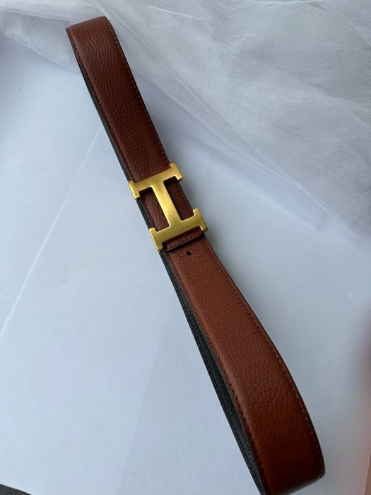 Ремень Hermes натуральная кожа, ремень кожа, пояс
