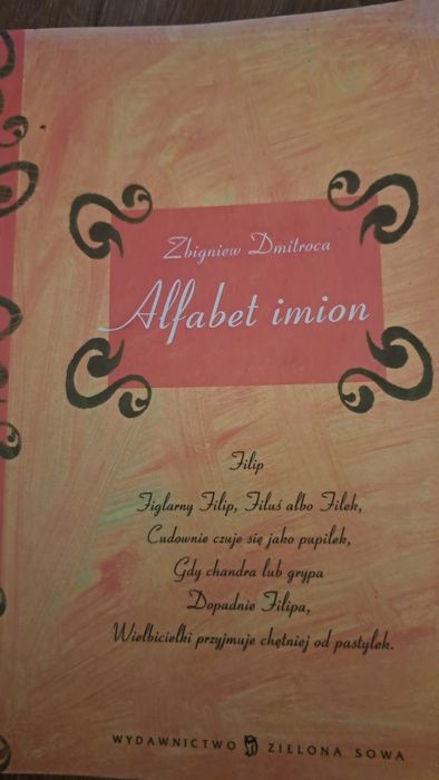 Alfabet imion. Zielona Sowa..